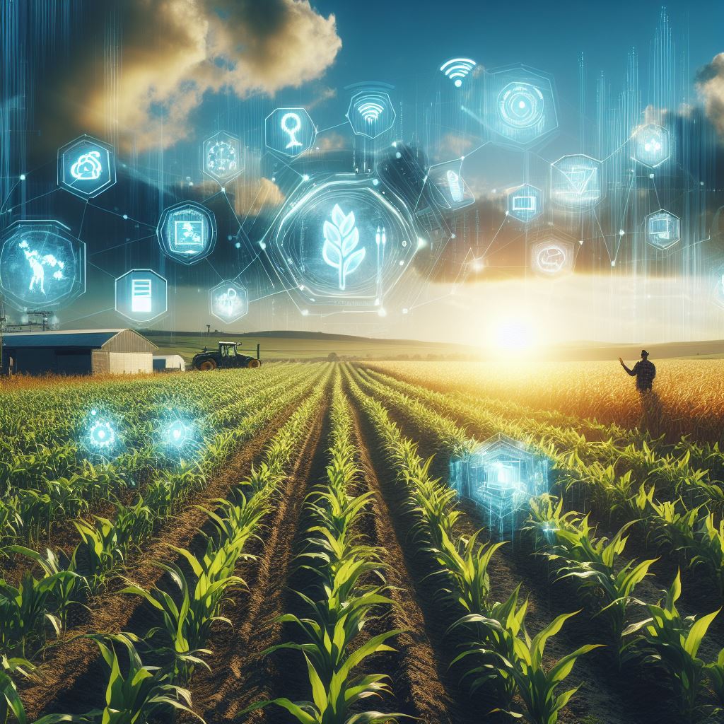 Vibrant healthy crop fields